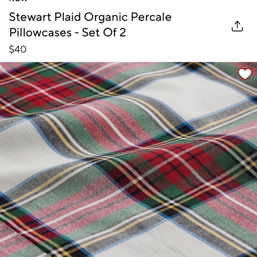 Pottery Barn Stewart flat sheet size Full - Picture 5 of 5